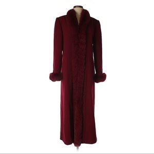 Marvin Richards for Parisian burgundy fur coat